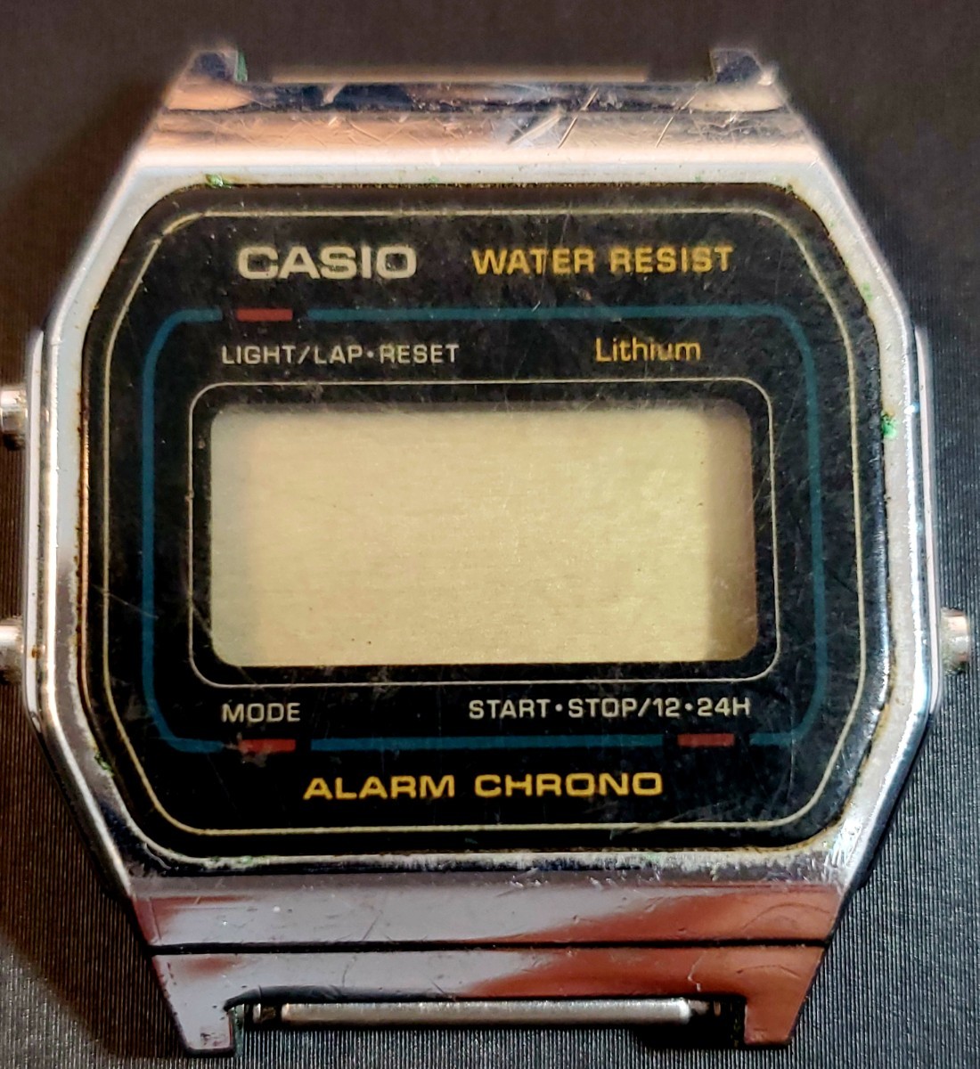 【やや傷や汚れあり】CASIO カシオ ALARM CHRONO アラームクロノ ヴィンテージ 腕時計 アンティーク 箱なし 現状時計の落札