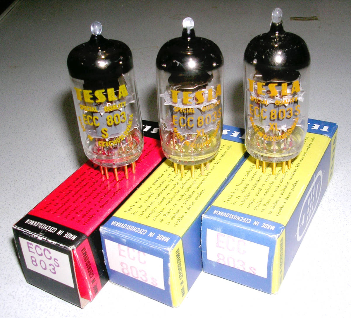 【未使用】TESLA（チェコスロバキア製）ECC803S（12AX7） 3本組の落札情報詳細 ヤフオク落札価格検索 オークフリー