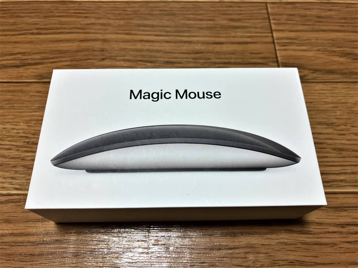 【目立った傷や汚れなし】最新モデル Apple Magic Mouse 3 BLACK MMMQ3J/A MultiTouch対応 アップル マジックマウス ブラック 3 2 MacBook