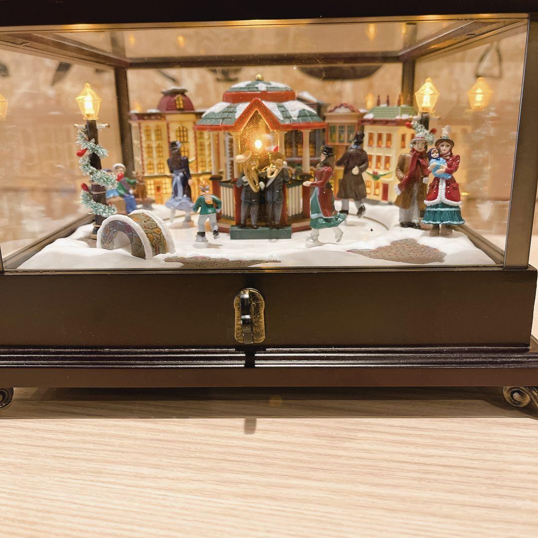 【目立った傷や汚れなし】★激レア★ミスタークリスマス オルゴール 50曲 箱付 証明書付 ライトアップ Mr Christmas Music