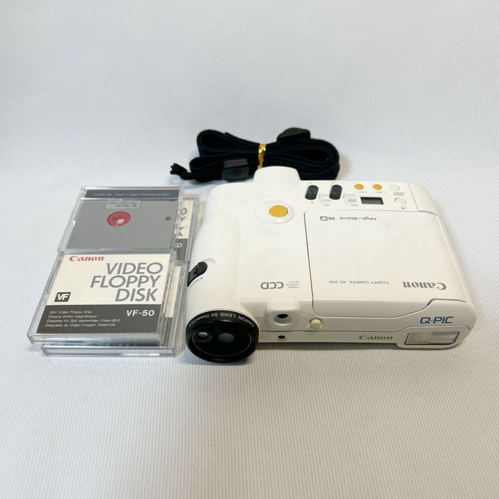 【目立った傷や汚れなし】Canon FLOPPY CAMERA RC250 High Band HiVF ビデオカメラ ビデオフロッピーディスクカメラ 未チェックジャンク品の落札情報詳細