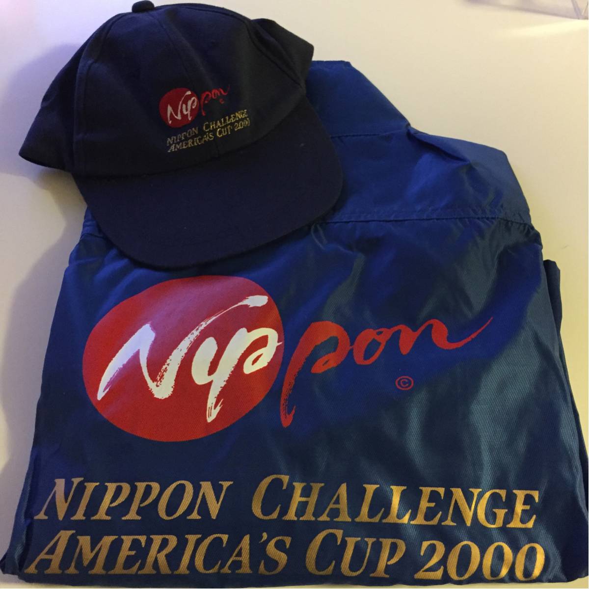 【中古】15672 新品 ニッスイ NIPPON CHALLENGE AMERICA'S CUP 2000 キャップ 帽子 ウィンドブレーカー