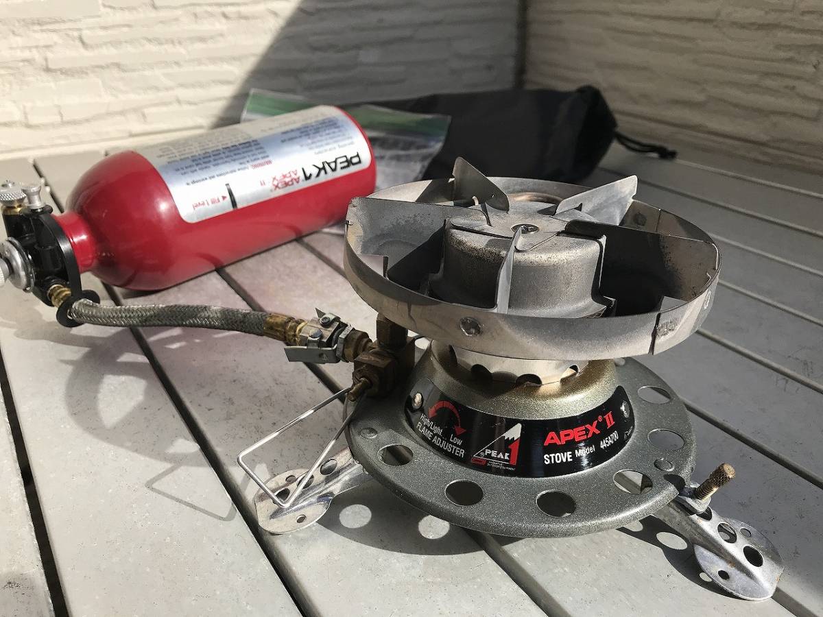 【中古】 コールマン Coleman 445700 Peak1 Apex Ⅱ Stoves 00年 3月 KEROSENE 仕様 改造 ケロシンニップルの落札情報詳細 ヤフオク落札価格