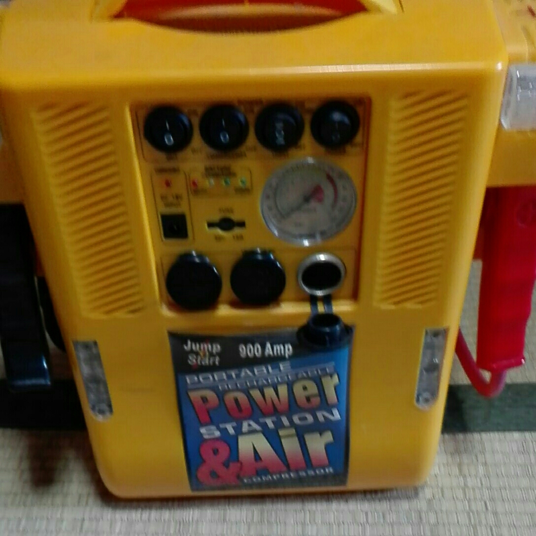 【中古】 Jump Start 900Amp ポータブルパワー&エアーステーション エアーコンプレッサー ジャンプスターター ポータブル