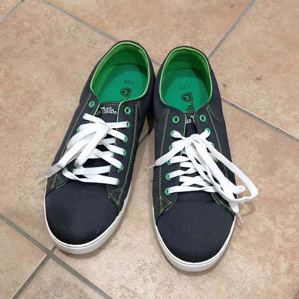 美品 famous trails フェイマストレイル アーバンリサーチ セレクト スニーカー 27 シューズ 3E ネイビー グレー ビームス