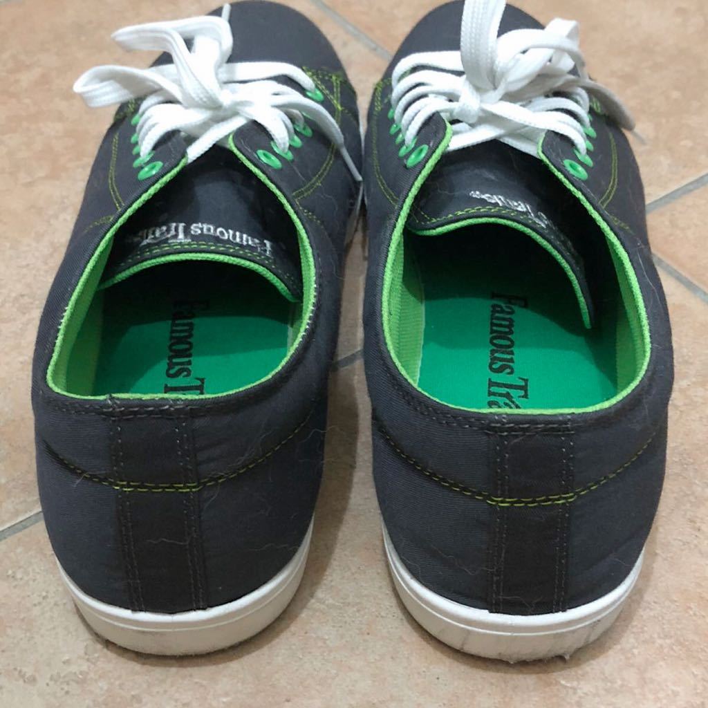 美品 famous trails フェイマストレイル アーバンリサーチ セレクト スニーカー 27 シューズ 3E ネイビー グレー ビームス