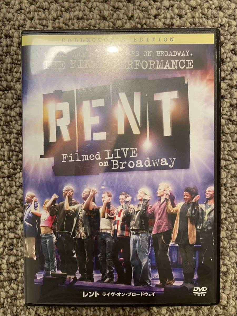 【目立った傷や汚れなし】DVD ミュージカル レント ライブ・オン・ブロードウェイ Musical Rent Live on Broadway