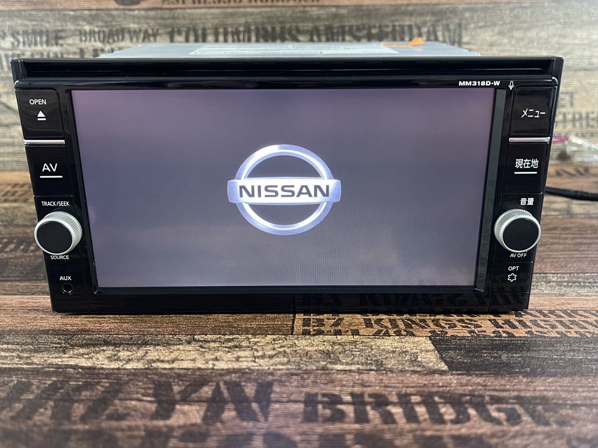 【目立った傷や汚れなし】日産純正 MM318DW ★ No. 284★地図2020年★パナソニック ナビ★メモリーナビ★フルセグ★カーナビ★
