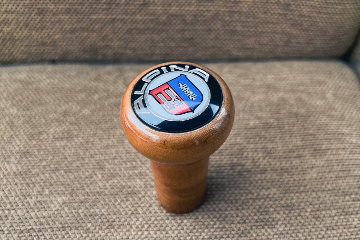【やや傷や汚れあり】E36 BMW アルピナALIPINA純正 ウッド シフトノブ B3 B6 B8 B10 マニュアル MT wood