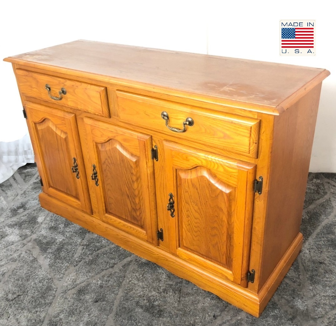 【傷や汚れあり】【アメリカ家具】コンソールテーブル サイドボード ミッドセンチュリーモダン サイドキャビネット ドレクセル 米軍放出品(D