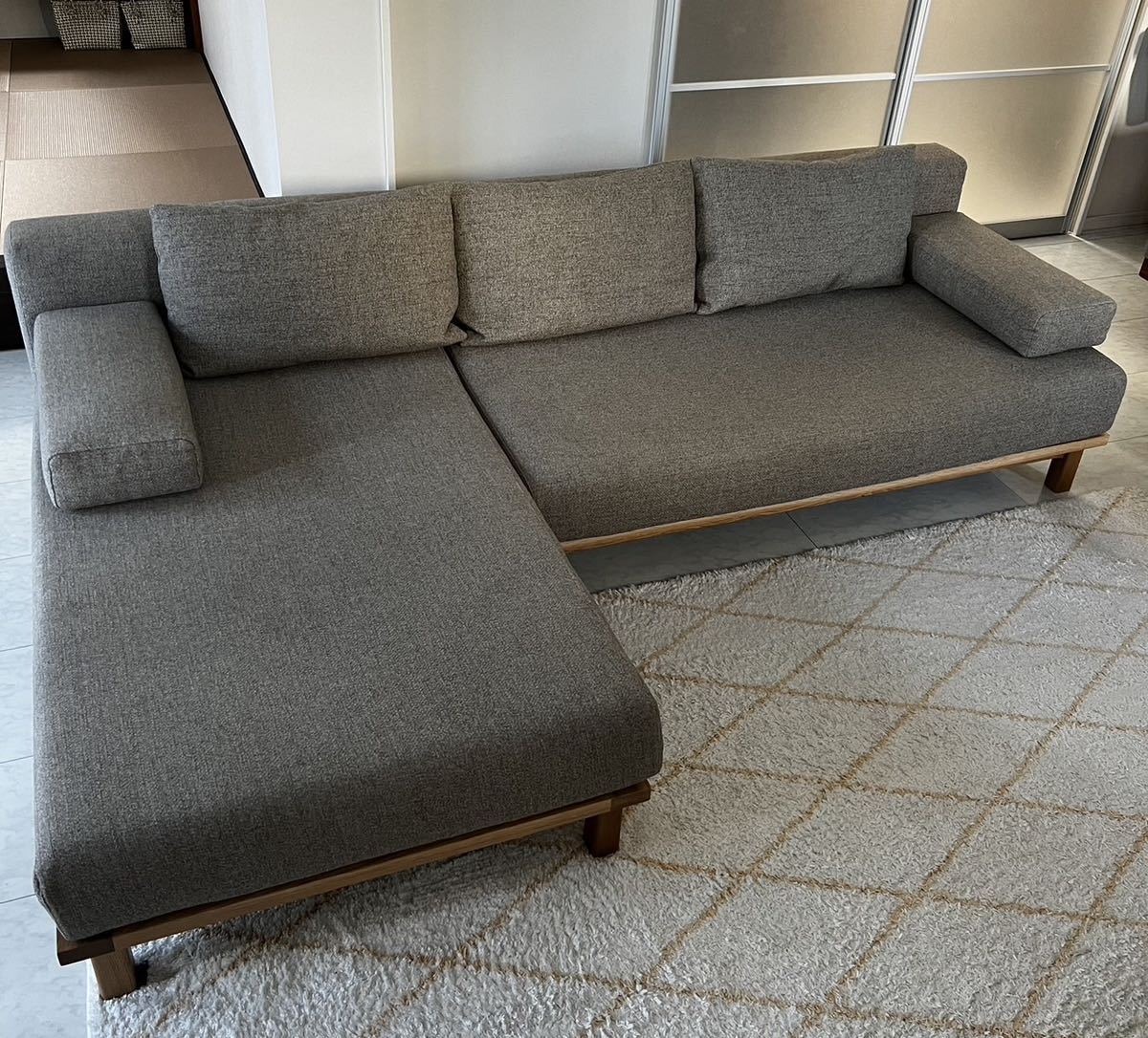 【目立った傷や汚れなし】美品 sieve rect unit ソファ ワイド・カウチ セット 直接引き取り可能 マスターウォール