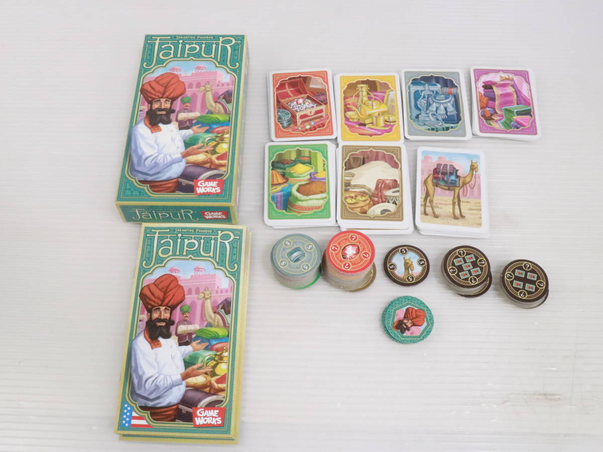 【やや傷や汚れあり】美品 GAME WORKS/ゲームワークス Jaipur Strategy Board Game ジャイプル 2人用