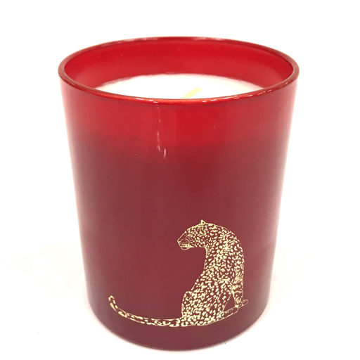 【目立った傷や汚れなし】カルティエ BOUGIE PARFUMEE SCENTED CANDLE アロマキャンドル ブランド雑貨 未使用品