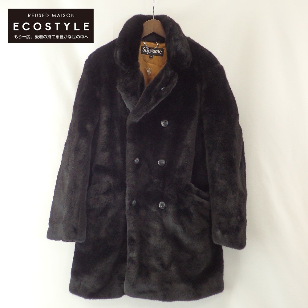 【未使用】【新品同様/国内正規/16AW】Supreme シュプリーム Faux Fur Double Breasted Coat フェイク