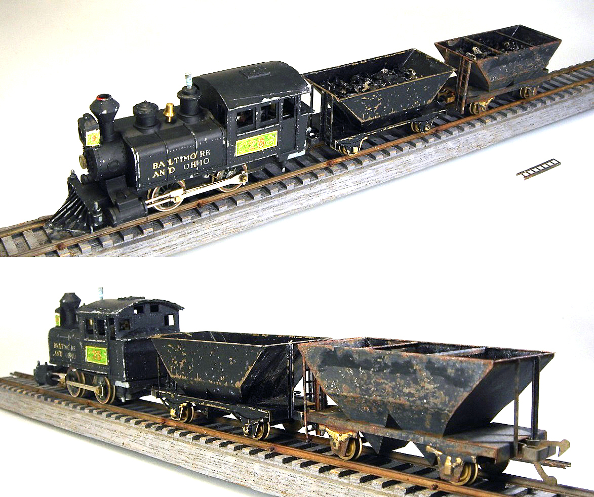 【中古】☆HOゲージ 『 蒸気機関車 Baltimore ＆ Ohio号 Bタンク＋石炭ホッパー2両 』 ボルチモア＆オハイオ鉄道 MADE