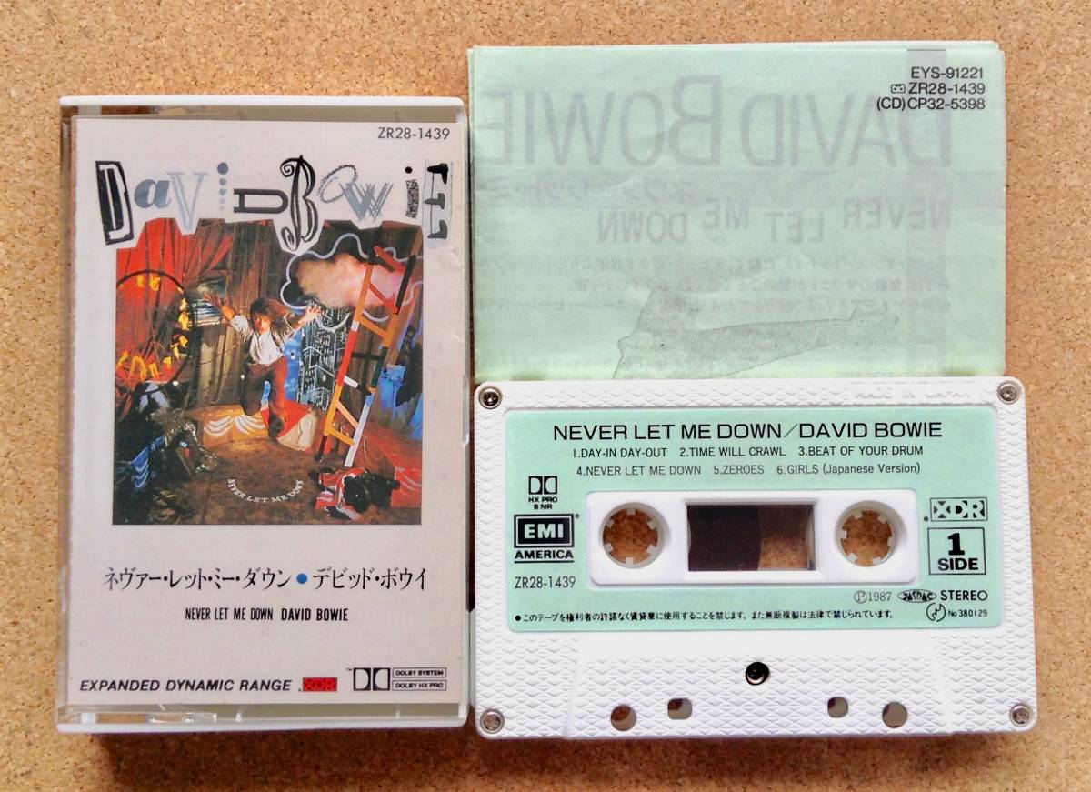 デビッド・ボウイ ／ ネヴァー・レット・ミー・ダウン 国内版 カセットテープ 良品 再生確認済み David Bowie Never Let