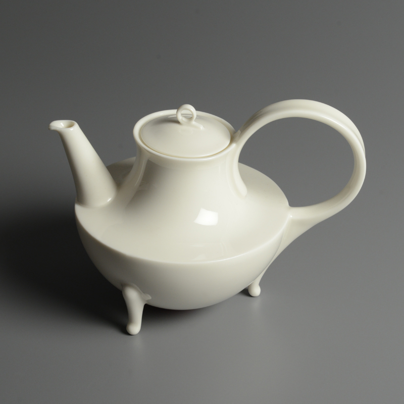 ティーポット Victoria/ヴィクトリア ホワイト/白 OSCAR TUSQUETS/オスカー・タスケッツ 日本製 90年代 キッチン用品