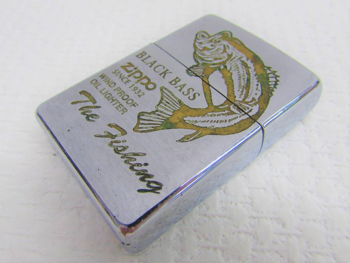 Zippo ジッポー The Fishing フィッシング BLACK BASS ブラックバス C/03 シルバー レギュラー オイルライター の落札情報詳細 ヤフオク落札価格情報 オークフリー