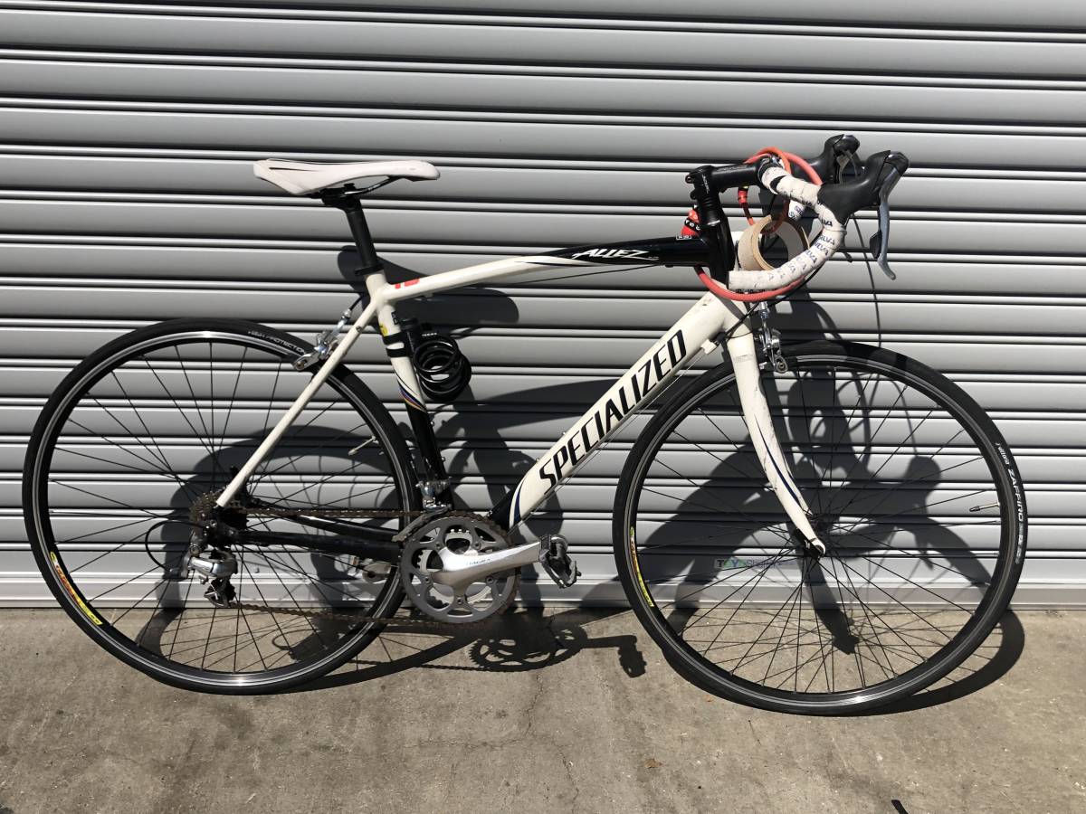 ① SPECIALIZED スペシャライズド ロードバイク ALLEZ ブラック ホワイト アルミ EN14781 ギア(SHIMANO