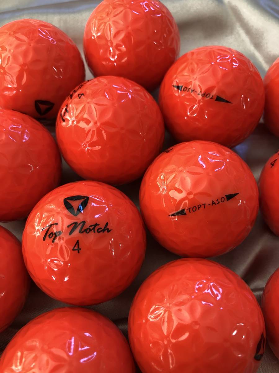 ★最終出品★TOP NOTCH トップノッチ TOP7 ゴルフボール オレンジ 3ダース（36個） ロストボールの落札情報詳細 ヤフオク