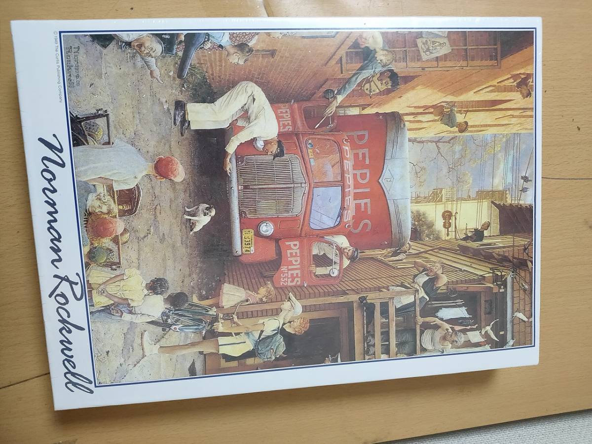 【未使用】ノーマンロックウェル Noman Rockwell ROAD BLOCK 渋滞 ジグソーパズル 750ピース 未開封品 廃盤 絶版