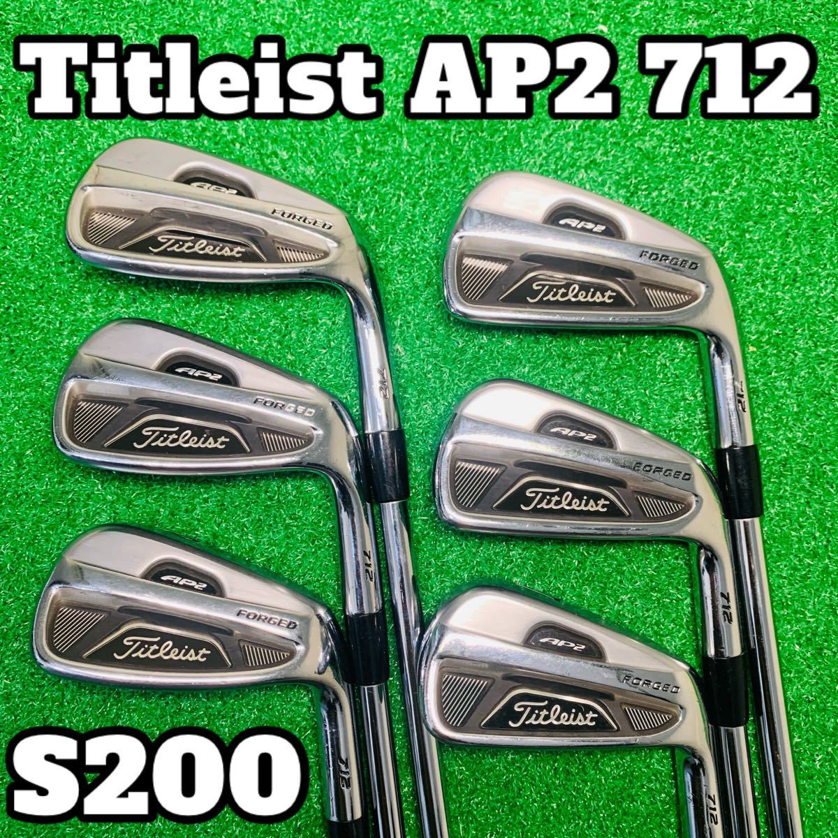 【傷や汚れあり】Y4505 Titleist AP2 712 アイアン6本セット タイトリスト Dynamic Gold