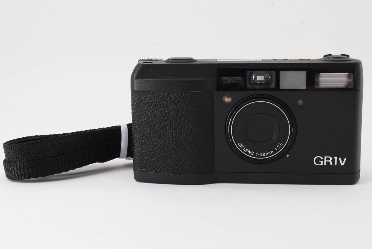 【やや傷や汚れあり】ストラップ付 RICOH リコー GR1v DATE デート Black ブラック Film Camera (2654)の