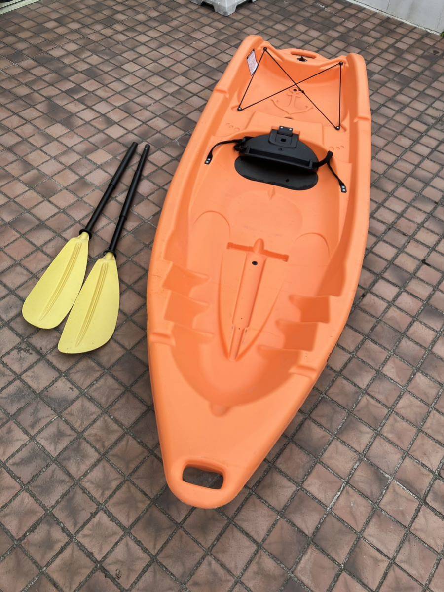【傷や汚れあり】CAPTAIN STAG（キャプテンスタッグ） カヤックボーイ ワンプラス239引き取り限定 フィッシングカヤック シットオン