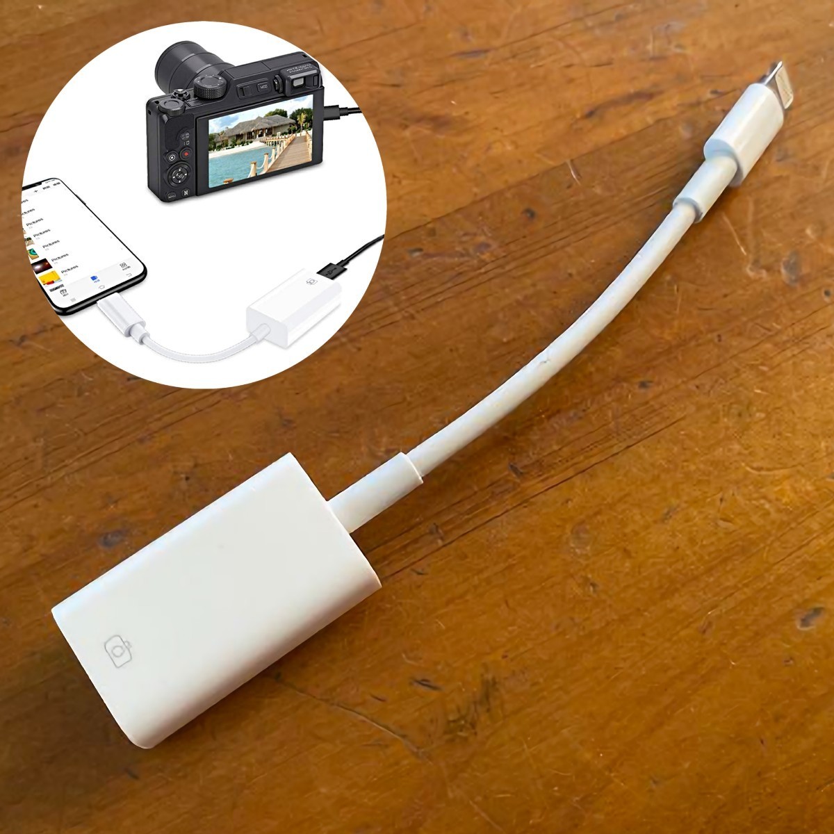 【未使用】Lightning USB カメラアダプタ デジカメ iPhone iPad Nikon ニコン Z 9 8 7 7Ⅱ 6Ⅱ 5