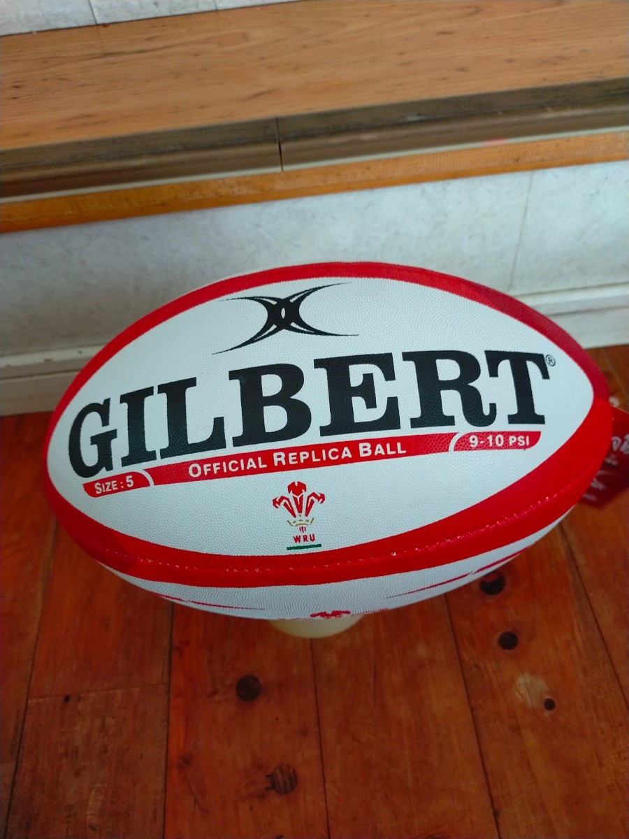 【未使用】WALES OFFICIAL REPLICA ギルバートラグビーボール GILBERT RUGBY BALL SIZE 5