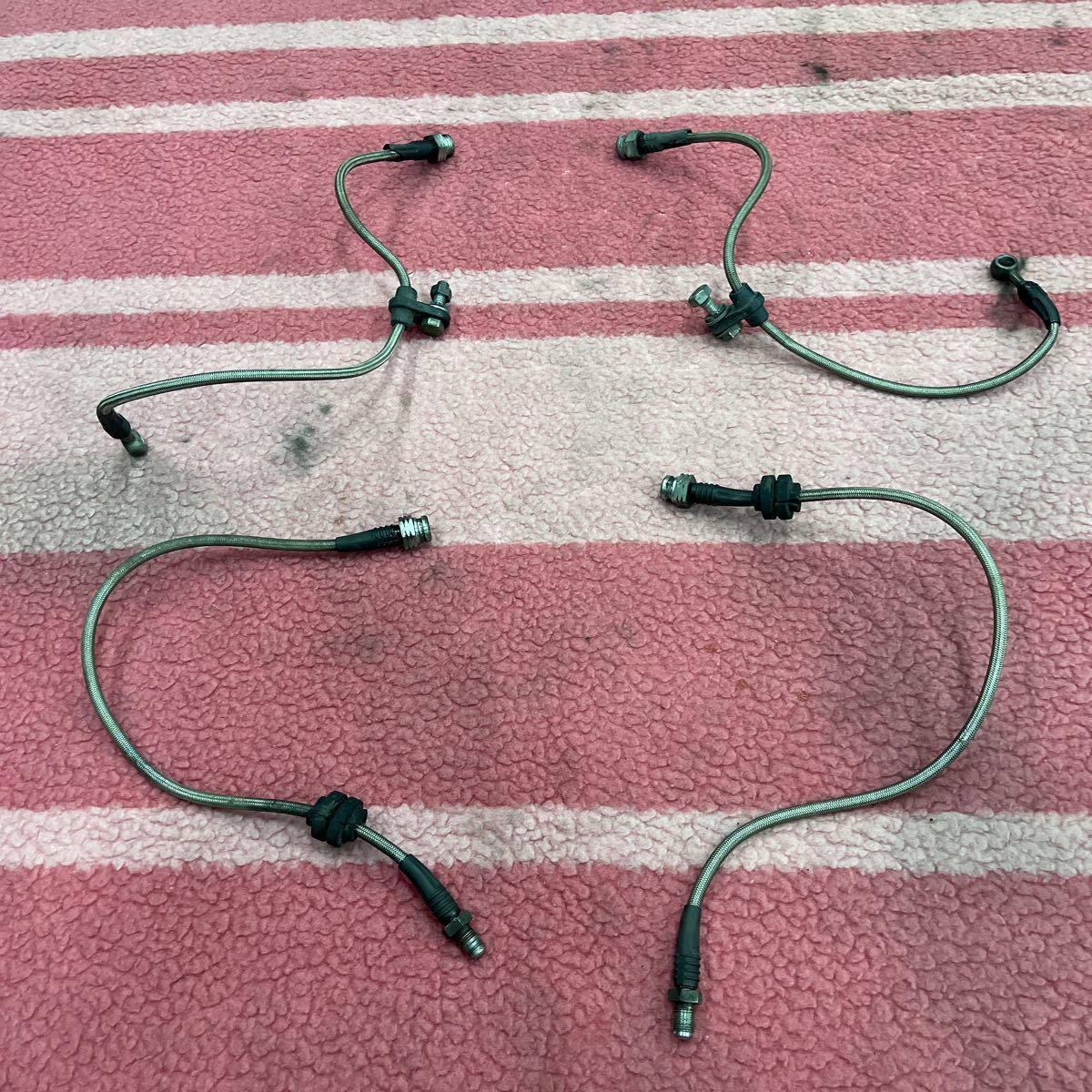 【全体的に状態が悪い】Z27AG三菱コルトバージョンR用キノクニ製RUNMAXブレーキホース スチールフィッティング 中古一台分の落札情報詳細