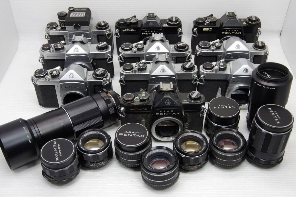 【傷や汚れあり】★ジャンク★ペンタックス PENTAX M42 レンズ10本 + ボディ10台 ※28 50 55 135 200mm S2