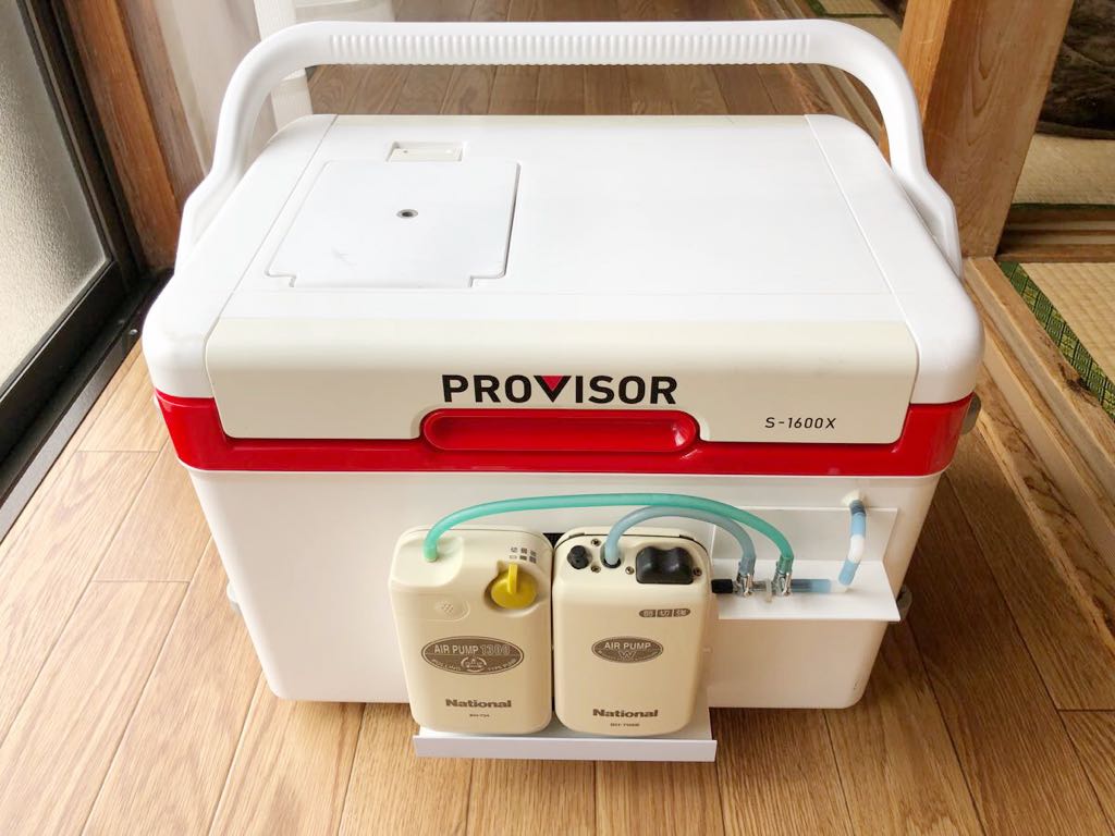 【中古】ダイワ プロバイザー改 アジ活かしクーラーボックスヤエン釣りに の落札情報詳細 ヤフオク落札価格情報 オークフリー