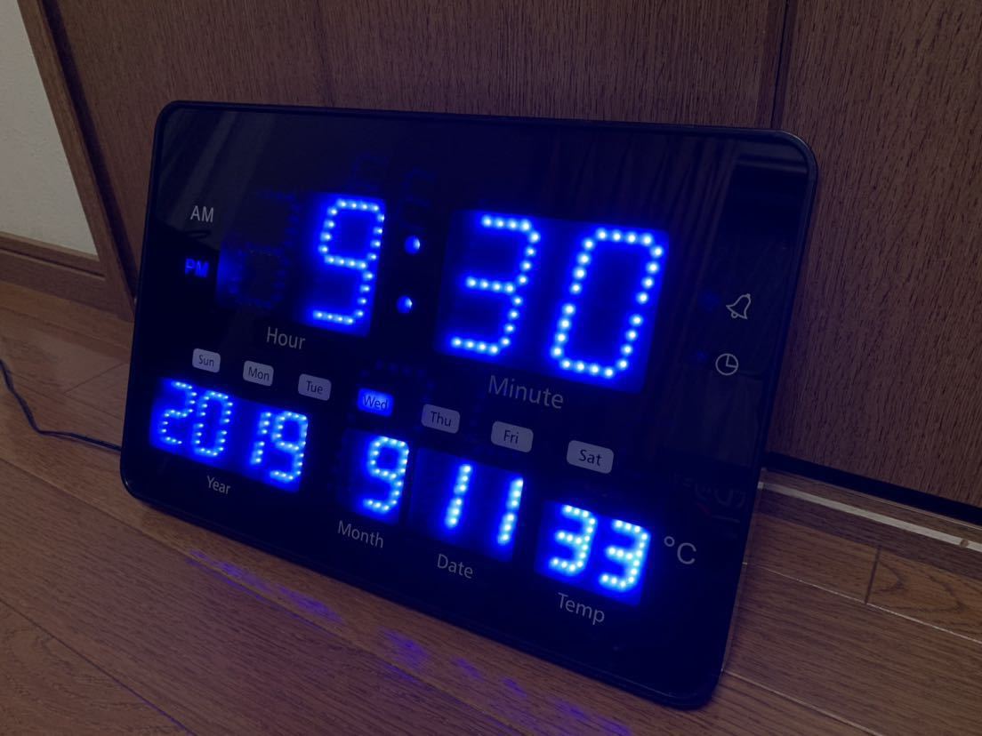 スタイリッシュデジタルクロック アズマJB59404 壁掛け 置き時計 LED時計電波時計 の落札情報詳細 ヤフオク落札価格検索 オークフリー