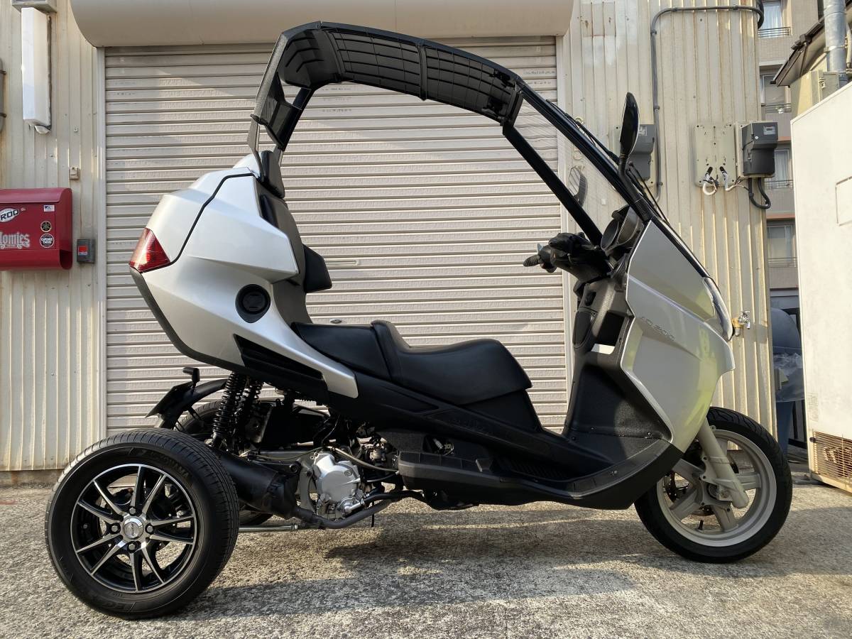 格安売り切り【側車付軽二輪登録ノーヘル普通免許】ADIVA AD200 RGVB40 172cc アディバ トライク【ルーフ格納可能！バック