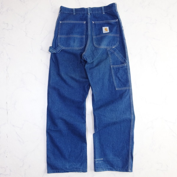 【目立った傷や汚れなし】米国製 carhartt カーハート デニム ペンターパンツ W31 E80W made in USA ワークパンツ