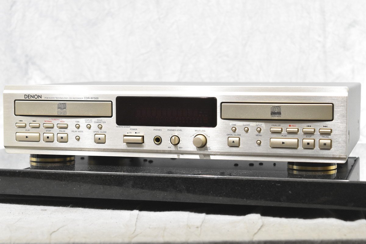 【傷や汚れあり】DENON デノン CDRW1500 CDレコーダー【ジャンク品】の落札情報詳細 ヤフオク落札価格検索 オークフリー