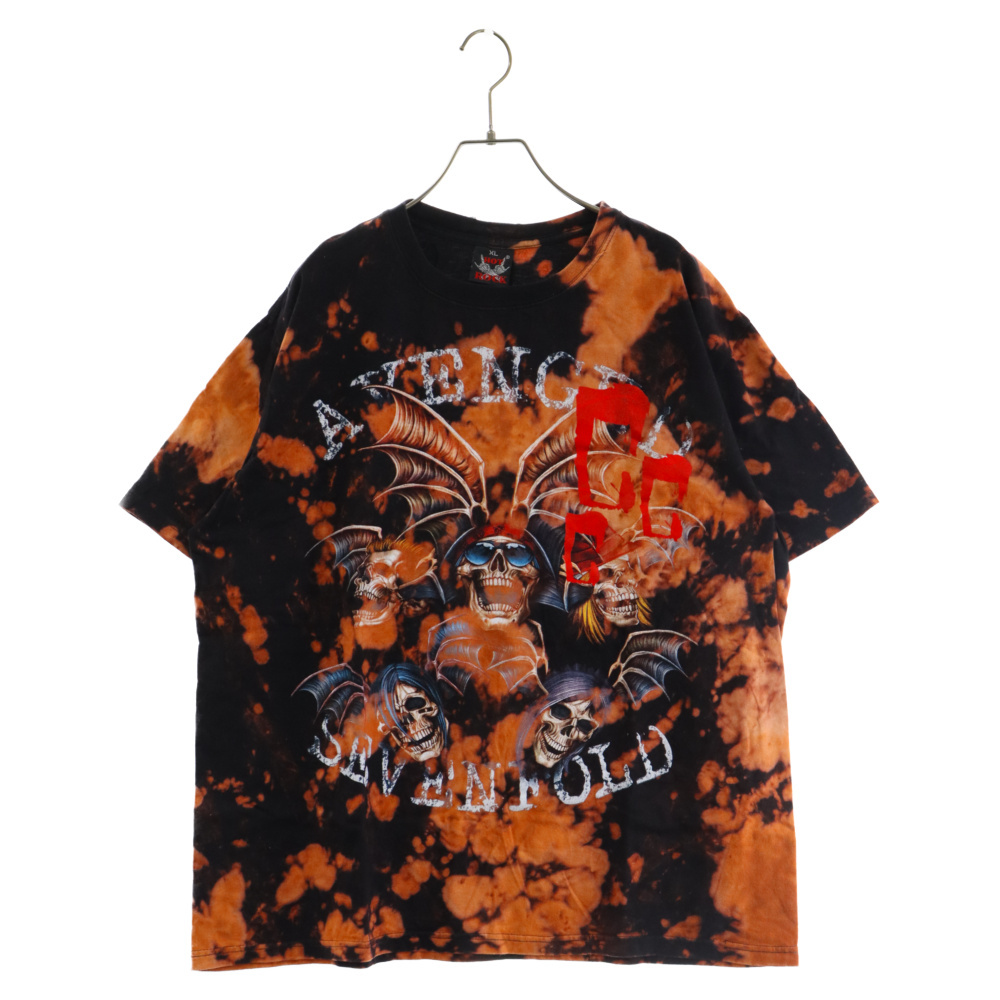 【目立った傷や汚れなし】cvtvlist カタリスト HOT ROCK LOGO BLEACH S/S TEE ブリーチ加工 ホットロック