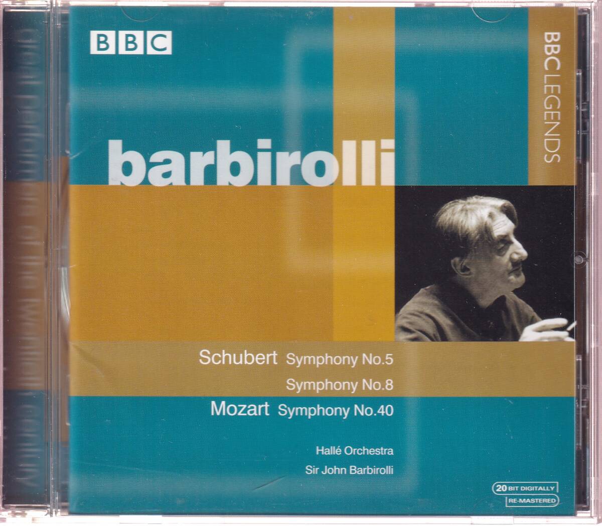 【目立った傷や汚れなし】英BBC LEGENDS★バルビローリ&ハレo./シューベルト交響曲第5番,第8番「未完成」，モーツァルト交響曲第