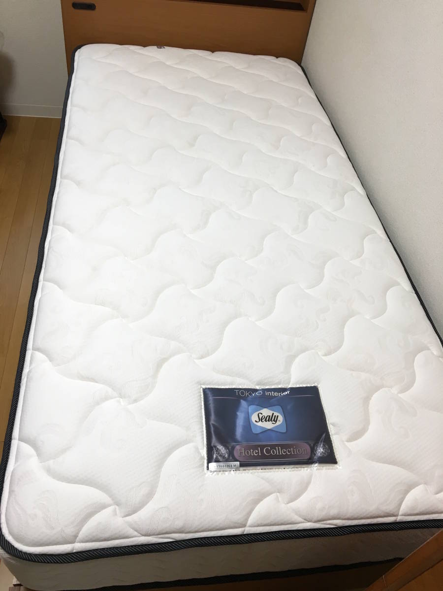 【中古】東京インテリア 2018年初め購入 シングルベッド Sealy/シーリー/ホテルコレクション 収納付き 美品の落札情報詳細