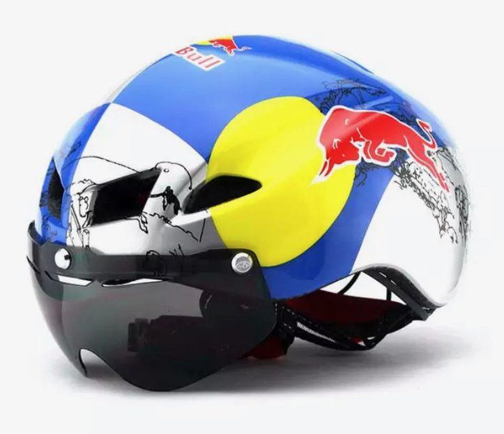 【新品】【新品即納】レッドブル Redbull エアロヘルメット〈バイザー2枚付き〉 M/Lサイズ(5662cm) TT トライアスロン