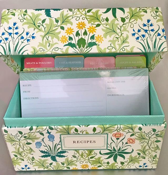 ウィリアム・モリス レシピボックス インデックス、レシピカード 50枚 ／William Morris Recipe Boxの落札情報詳細