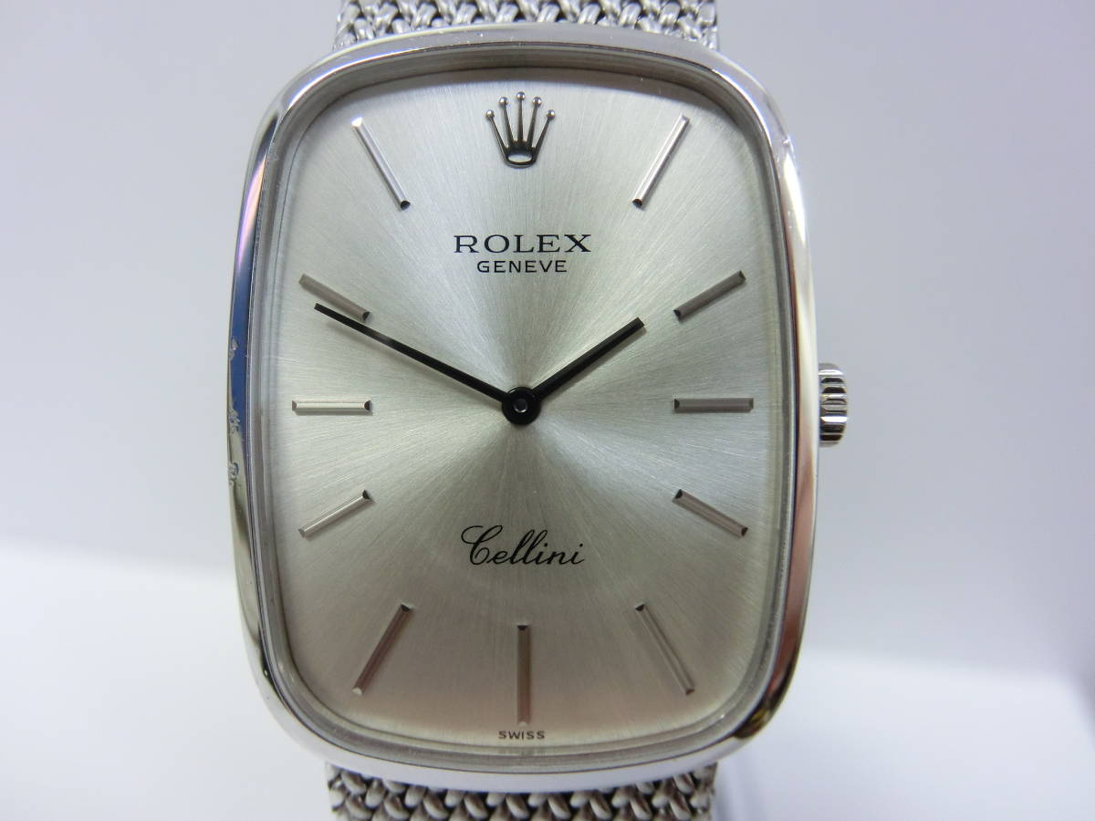 W021146 1032 腕時計 ロレックス ROLEX ジュネーブ GENEVE チェリーニ CELLINI K18 73.7g メンズ
