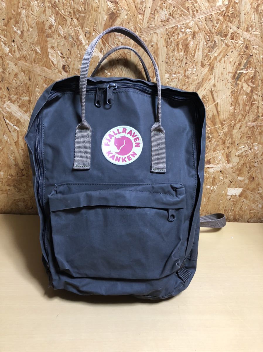 【全体的に状態が悪い】FJALLRAVEN KANKEN リュック リュックサック 使用感強 フェールラーベン カンケン カンケンリュック