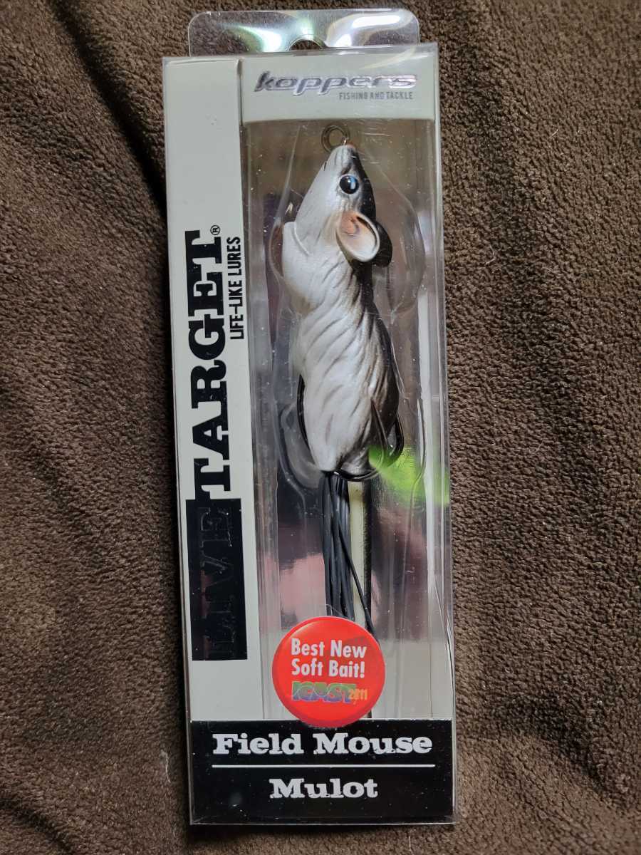 【未使用】★LIVE TARGET★Field Mouse Mulot ライブターゲット フィールドマウス COLOR Black/White