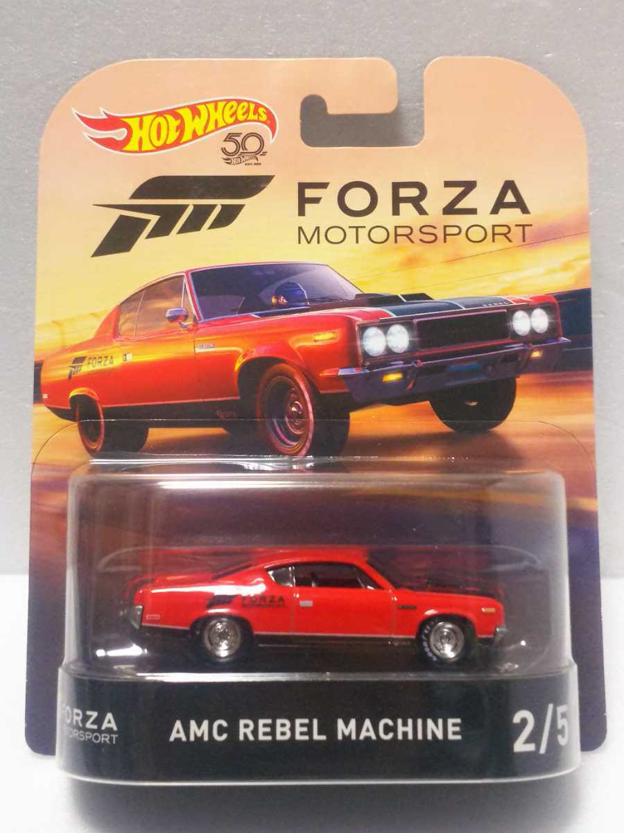 【未使用】稀少/AMC リーベル マシン/フォルツァ モータースポーツ/赤/レッド/REBEL MACHINE/Red/ホットウィール