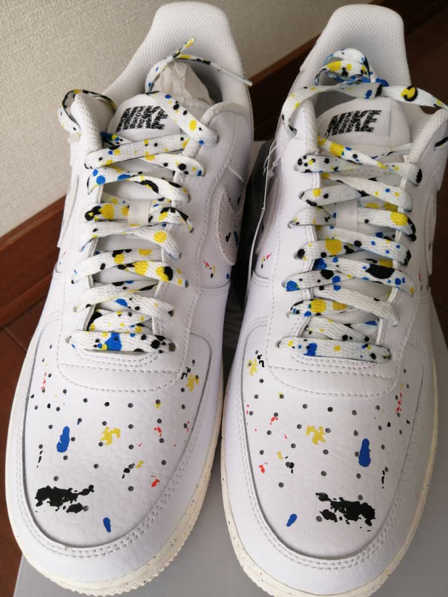 【未使用】NIKE AIR FORCE 1 LOW PAINT SPLATTER WHITE ナイキ エアフォース1 ペイント スプラッター
