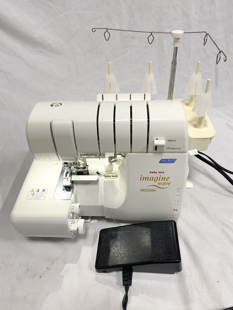 【傷や汚れあり】10K077 baby lock BLE3ATWJ ロックミシン imagine wave イマジンウエーブの落札情報詳細