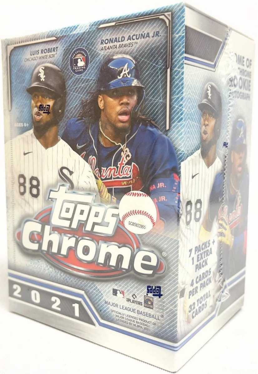 【未使用】MLB 2021 Topps Chrome Baseball Card Blaster Box トップス クローム ベースボール