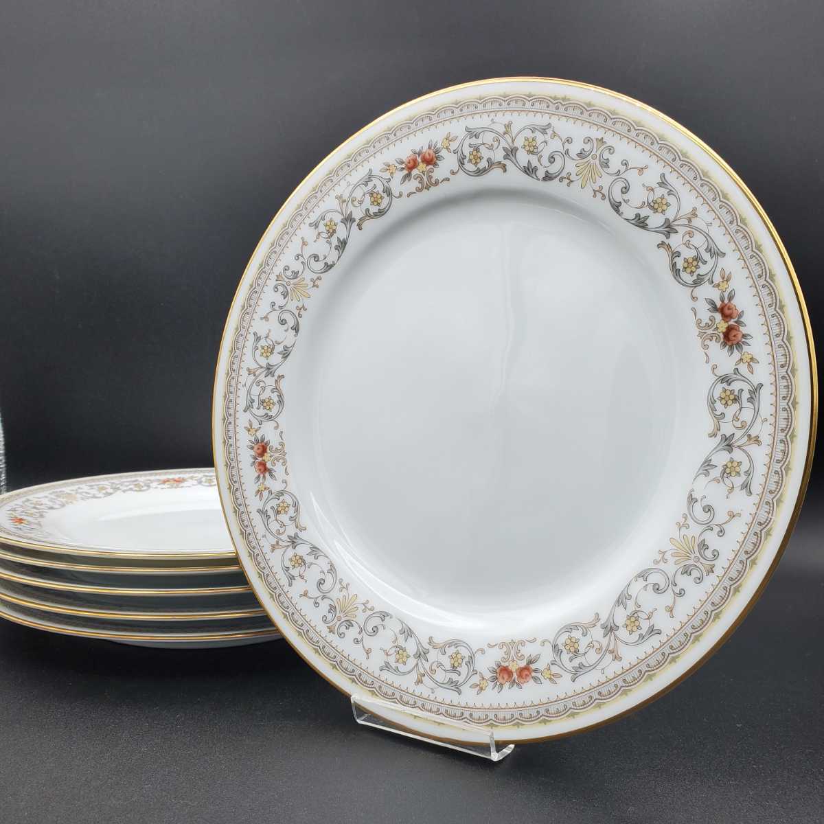 【目立った傷や汚れなし】【未使用・6枚セット】 Noritake ノリタケ contemporary コンテンポラリー fine china